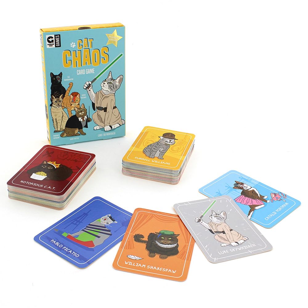 Amazon.com: Ginger Fox Cat Chaos Card Swapping Family Fun Game